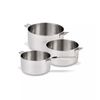 Série de 3 casseroles en inox Evolution avec poignée - Visuel 0